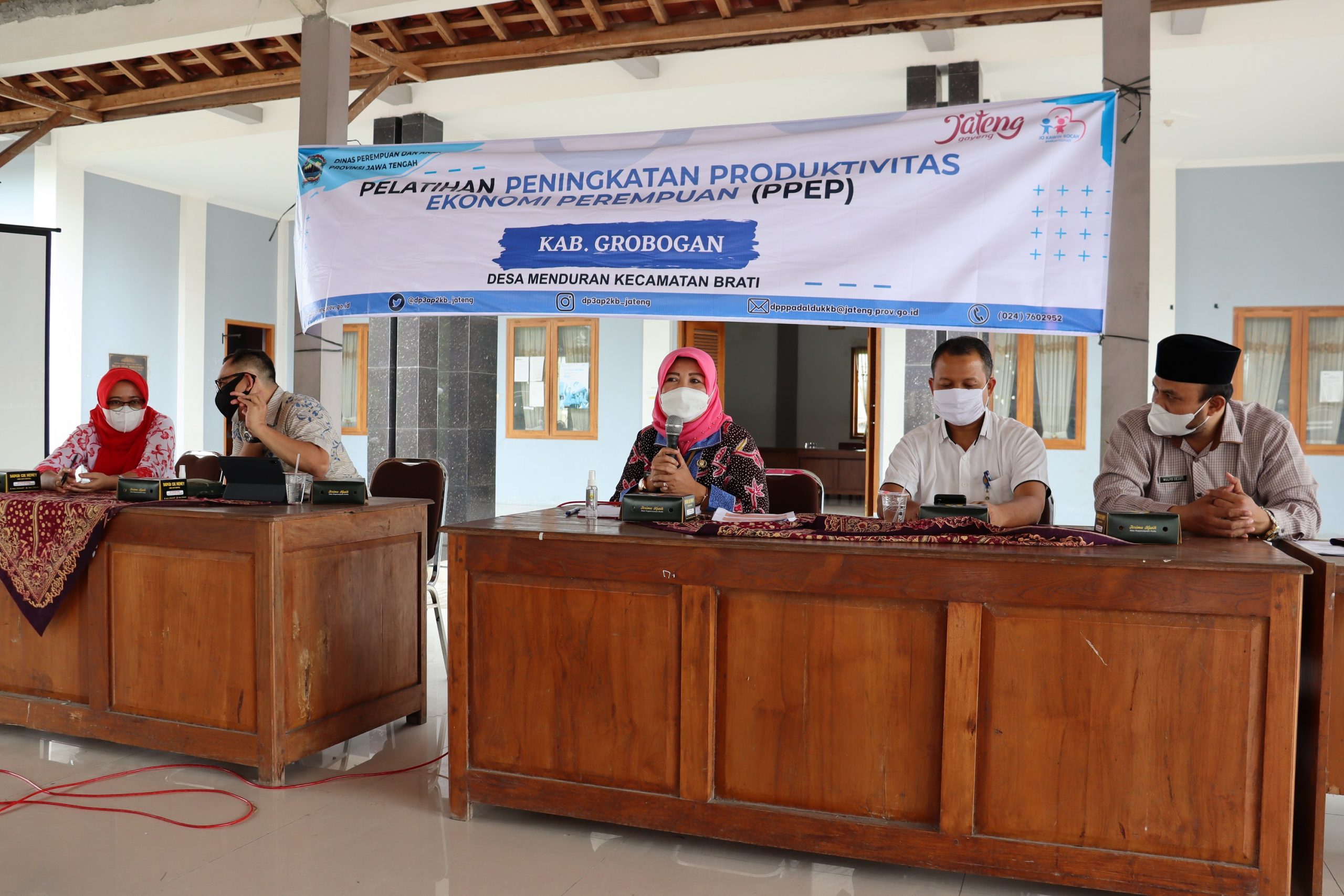 DP3AP2KB Jawa Tengah bekerja sama dengan DP3AKB Kabupaten Grobogan menyelenggarakan kegiatan PPEP di Desa Menduran Kecamatan Brati Kabupaten Grobogan