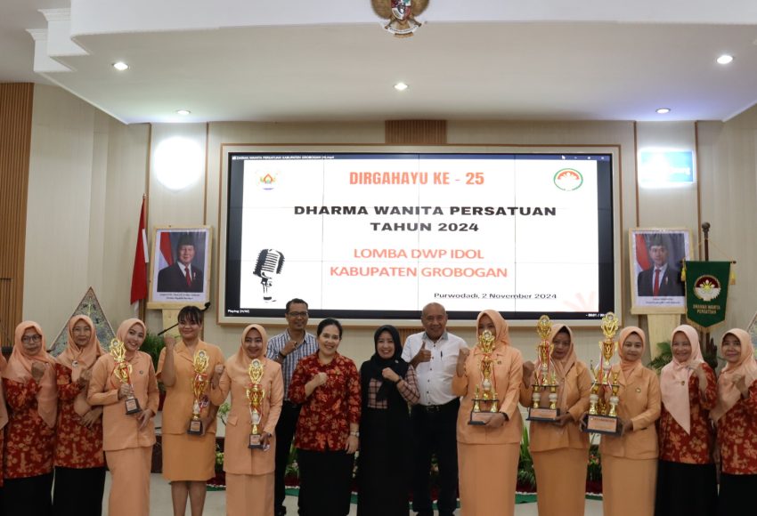Memperingati Hari Ulang Tahun (HUT) ke-25, Dharma Wanita Persatuan (DWP) Kabupaten Grobogan menyelenggarakan Lomba Idol DWP