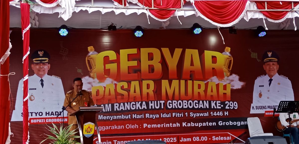 Gebyar Pasar Murah Dalam Rangka HUT Grobogan ke 299